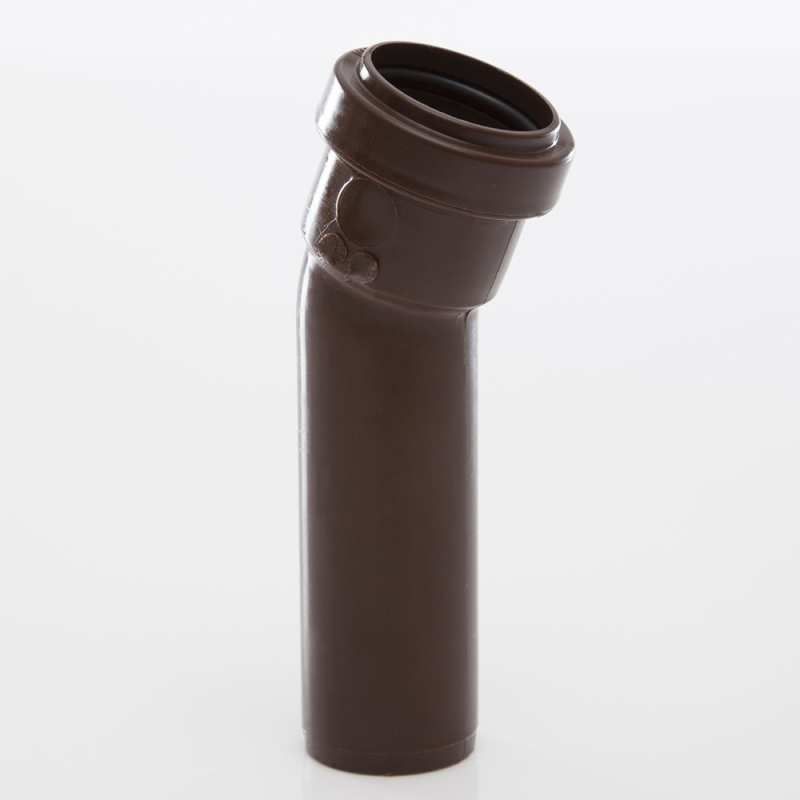 POLYPIPE SOIL BOSS BEND 32mm x 157.5deg BROWN WP19BR