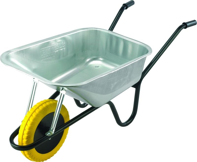 WALSALL IGVP INVINCIBLE HEAVY DUTY PNEUMATIC WHEEL WHEELBARROW 120l GALVANISED