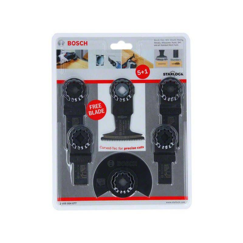 BOSCH 2608664677 6 PIECE MULTI-TOOL SET