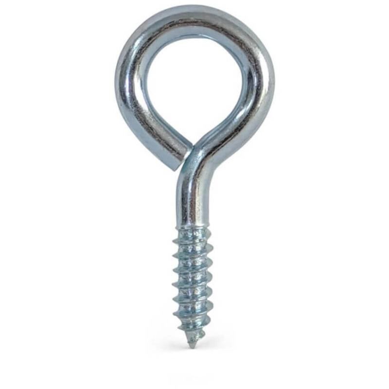 SCREW EYE BRIGHT ZINC PLATED 4G x 25mm (BOX 200) XWEZ025