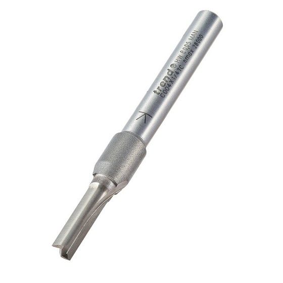 TREND C004X1/4TC TWO FLUTE 5MM DIA X 16MM CUT