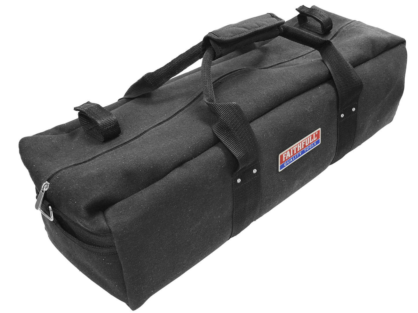 FAITHFULL FAIH30 ZIP TOP CANVAS HOLDALL 750mm BLACK