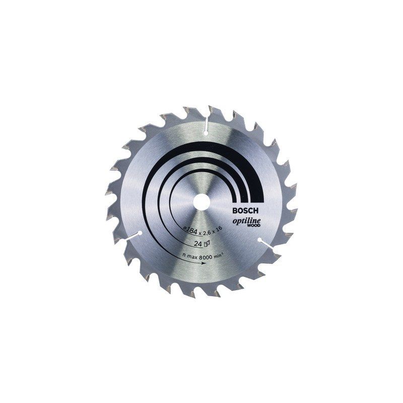 BOSCH 2608640817 CIRCULAR SAW BLADE 24t x 16 x 184mm