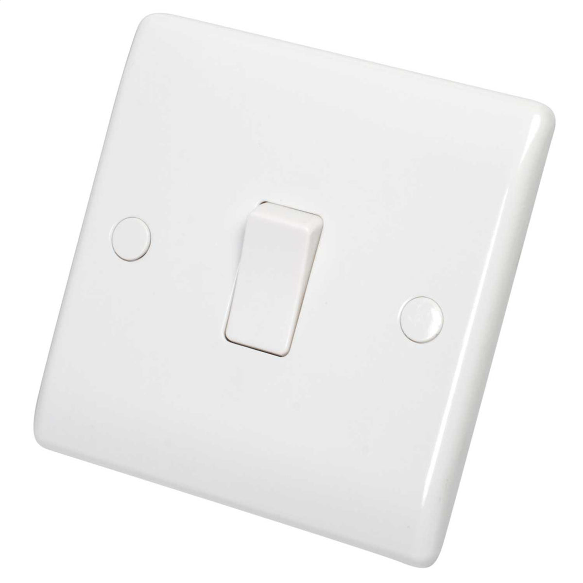 BG Nexus 10A 1 Gang 2 Way Light Switch White