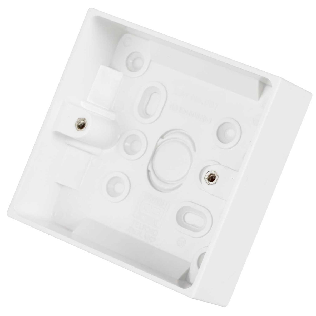 BG 900 Series 1 Gang 32mm Pattress Back Box White