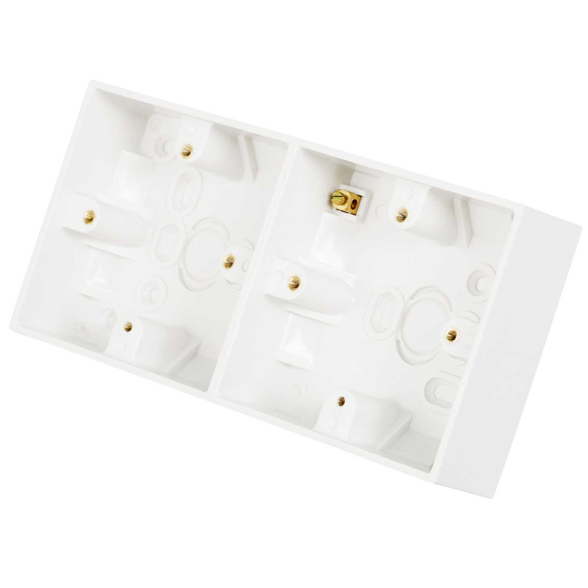 BG 37mm Dual Pattress Back Box White