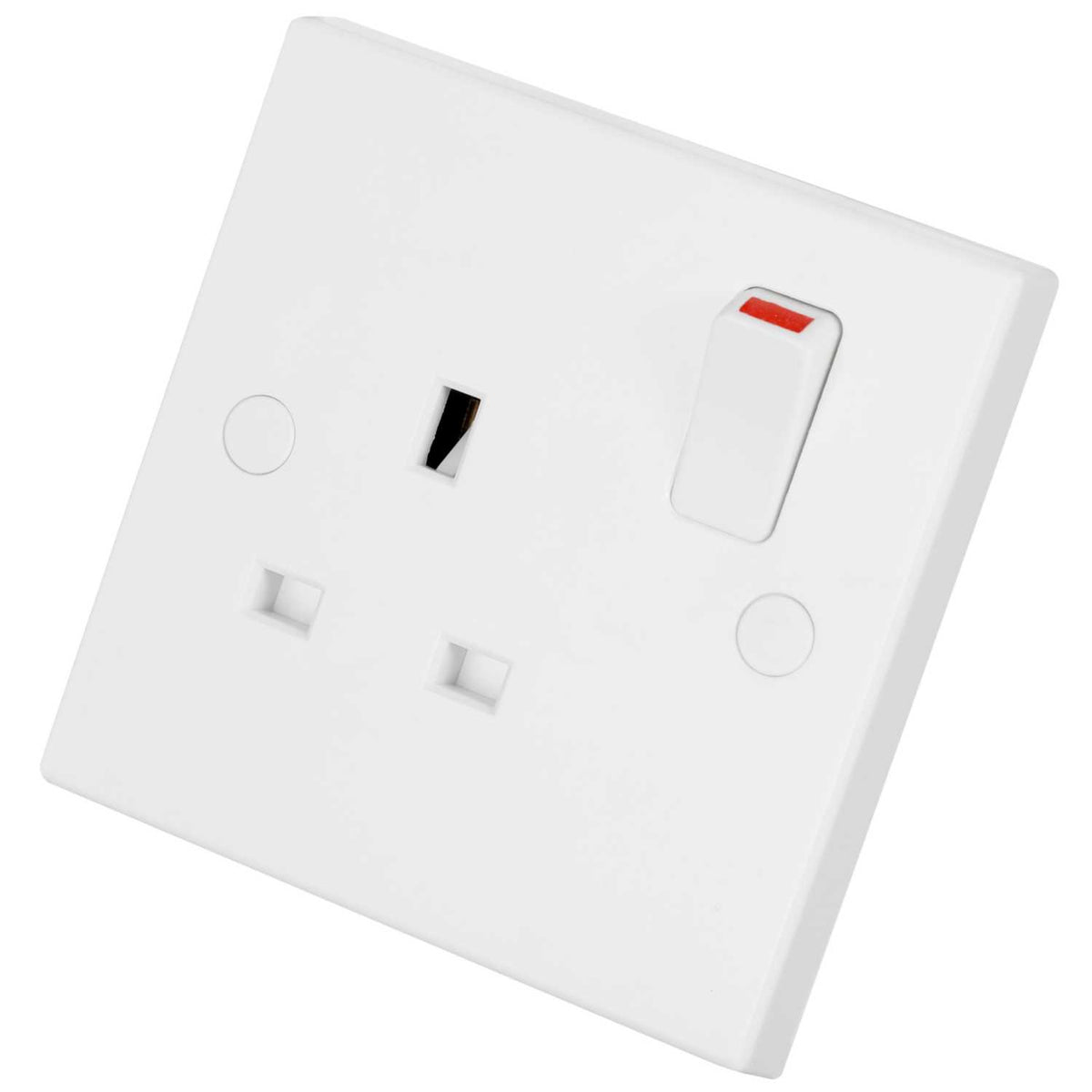 BG 900 Series 13A DP 1 Gang Switched Socket White
