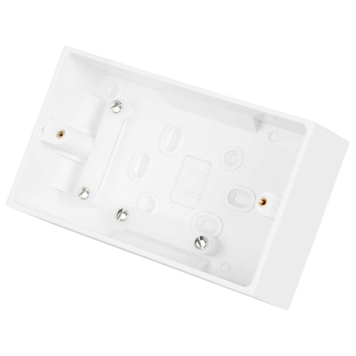 BG 2 Gang 45mm Pattress Back Box White