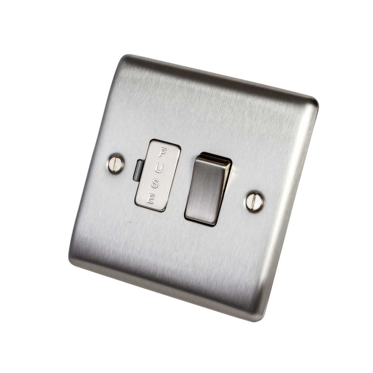 BG 13A Switched Fused Spur Brushed Steel