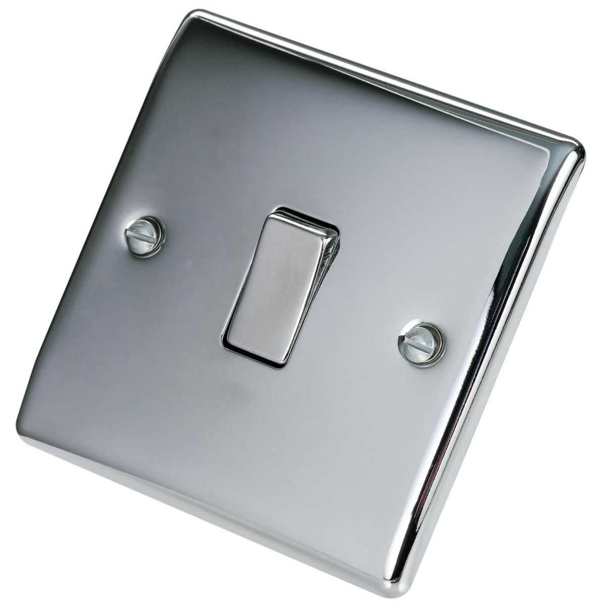 BG 10A 1 Gang 2 Way Light Switch Polished Chrome