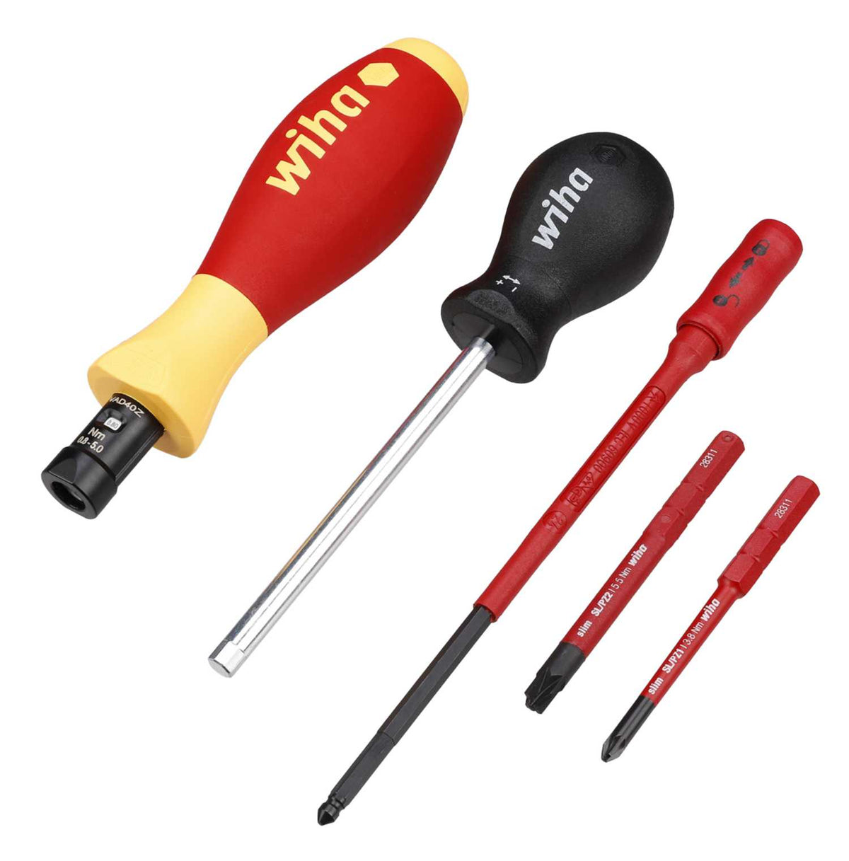 Wiha 5 Piece VDE Slim Torque Screwdriver Set
