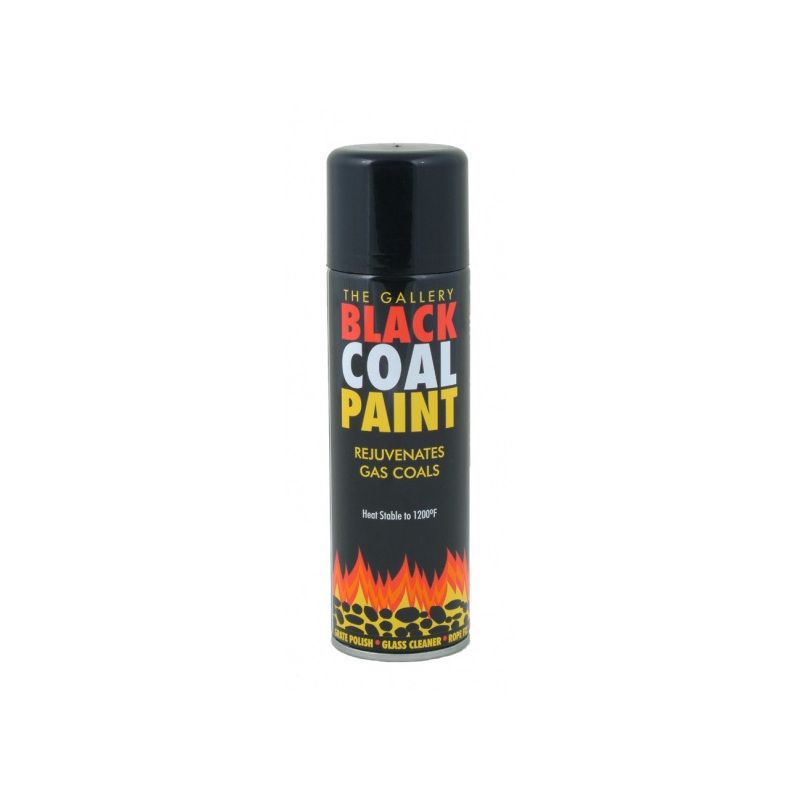 GALLERY AEROSOL COAL SPRAY PAINT 300ml MATT BLACK 0670004