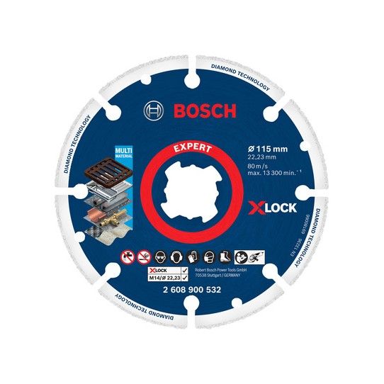 BOSCH 2608900532 EXPERT DIAMOND METAL CUTTING DISC 115 x 22.23mm X-LOCK