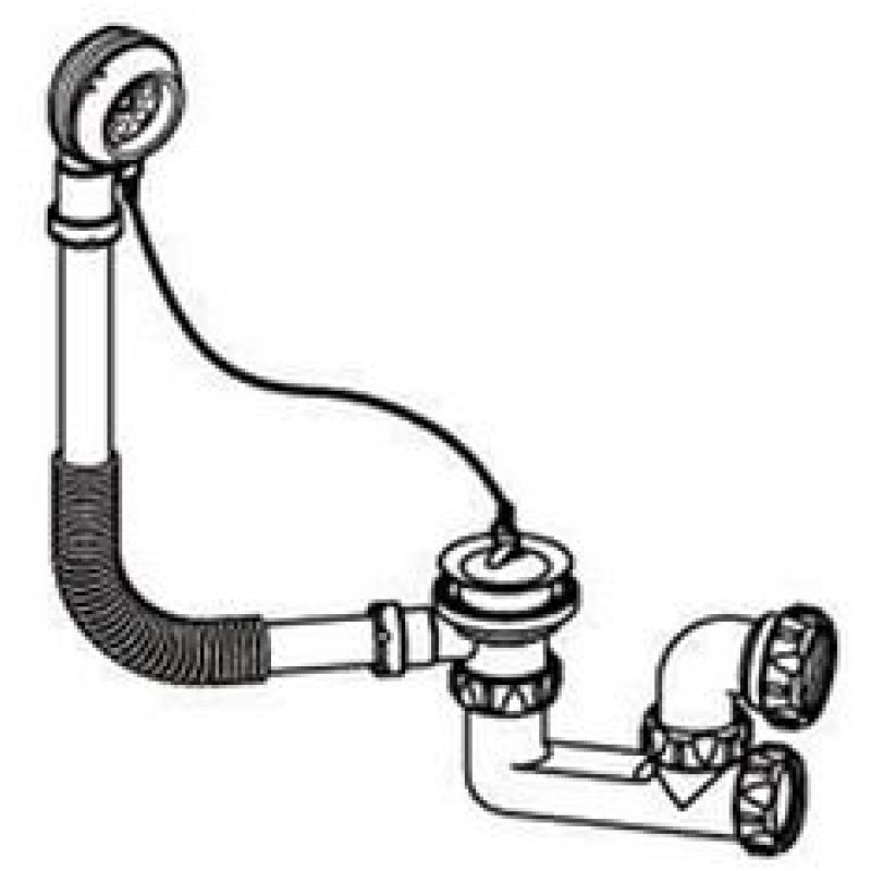 MULTIKWIK P5040F BATH TRAP & OVERFLOW 40mm