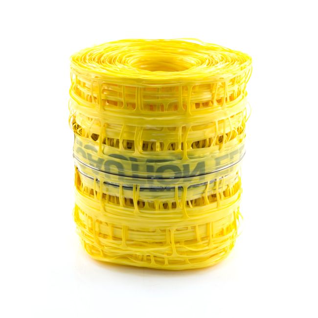 DETECTABLE UNDERGROUND WARNING MESH 200mm x 100m ELECTRIC EDME