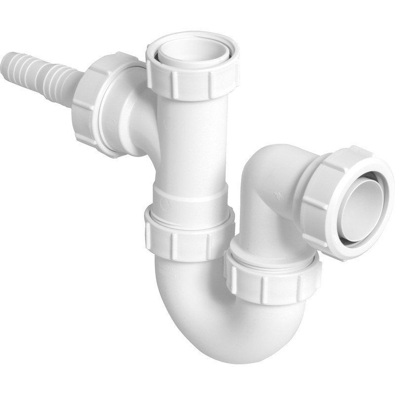 MCALPINE WM2 SINK TRAP C/W W/MAC OUTLET 1.1/2" 61020410