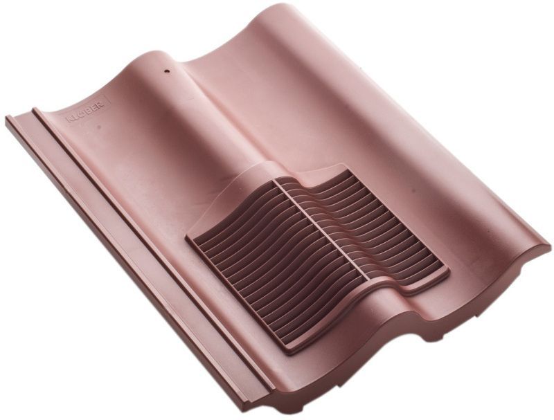 KLOBER DOUBLE PANTILE (MENDIP-GROVERBURY) BROWN VENT TILE KG9858-3-0247