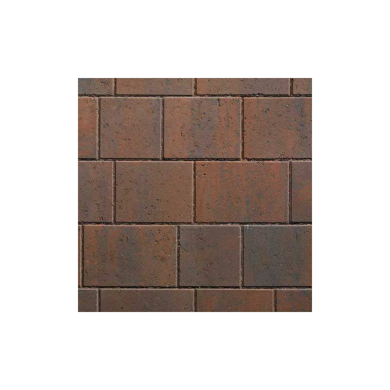 PLASMOR PAVIOURS MODENA CONTEMPORARY SETTS 50mm 8.96m2 PER PACK BRINDLE (WESTERN) 50MDBL