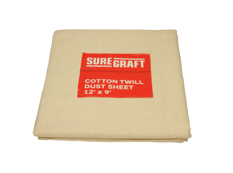 SUREGRAFT COTTON DUST SHEET 3 PK 12X9FT
