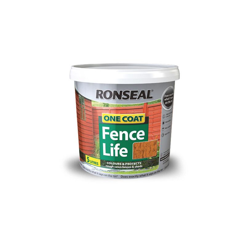 RONSEAL ONE COAT FENCELIFE 5l HARVEST GOLD 38292