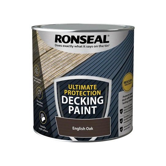 RONSEAL DECKING RESCUE PAINT 2.5l ENGLISH OAK 39148