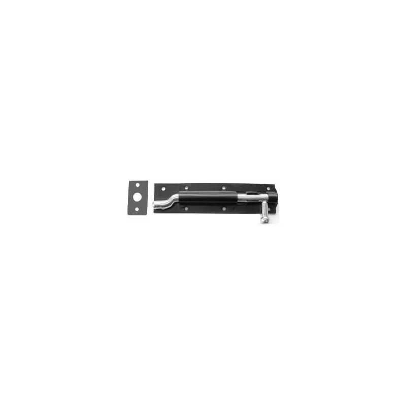 A PERRY NO 923N NECKED TOWER BOLT PREPACK 200mm 8" BLACK 923NPP0200BK