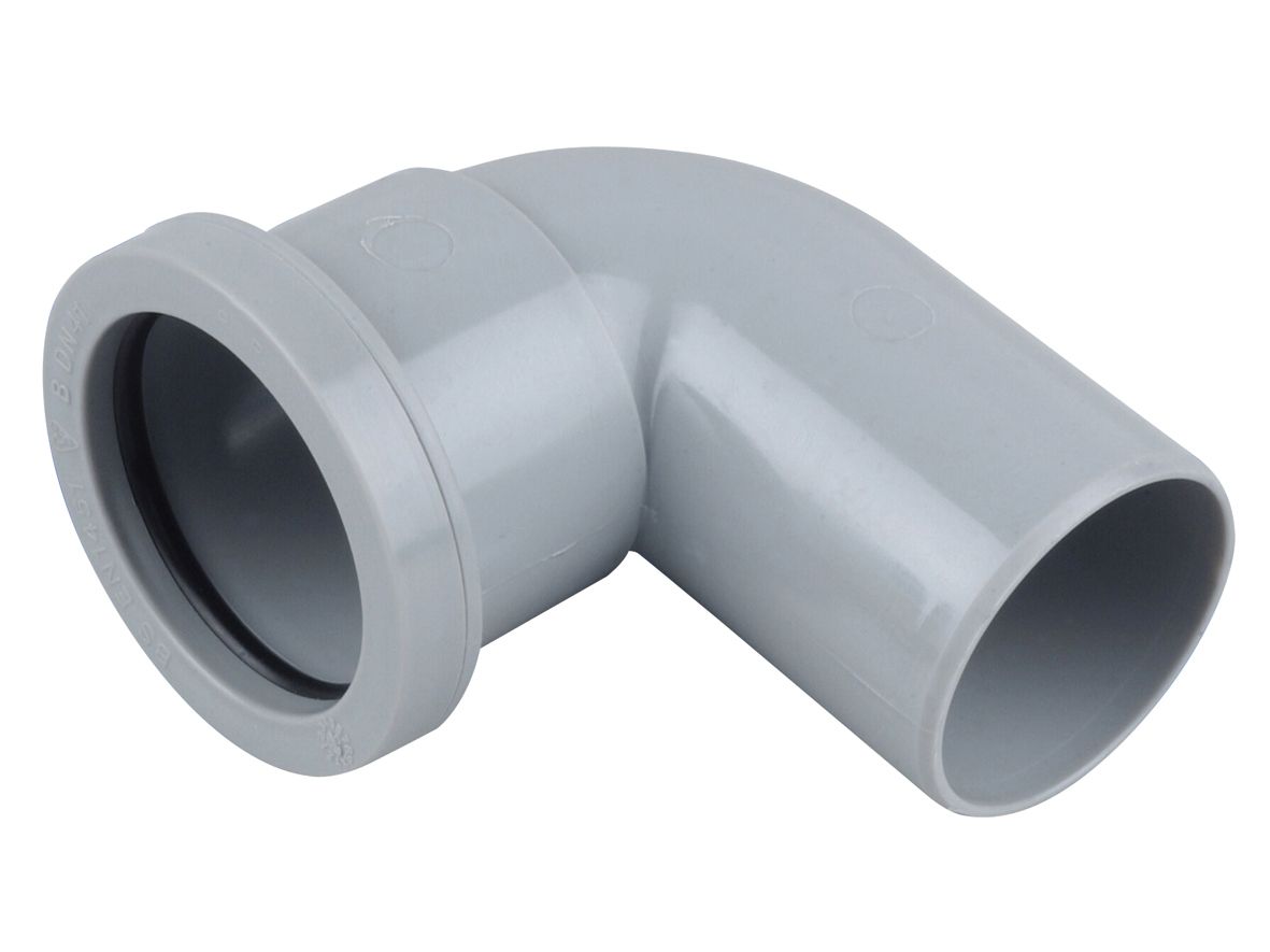 OSMAWELD 5W260 PP SPIGOT BEND 90deg 40mm 5W260G GREY