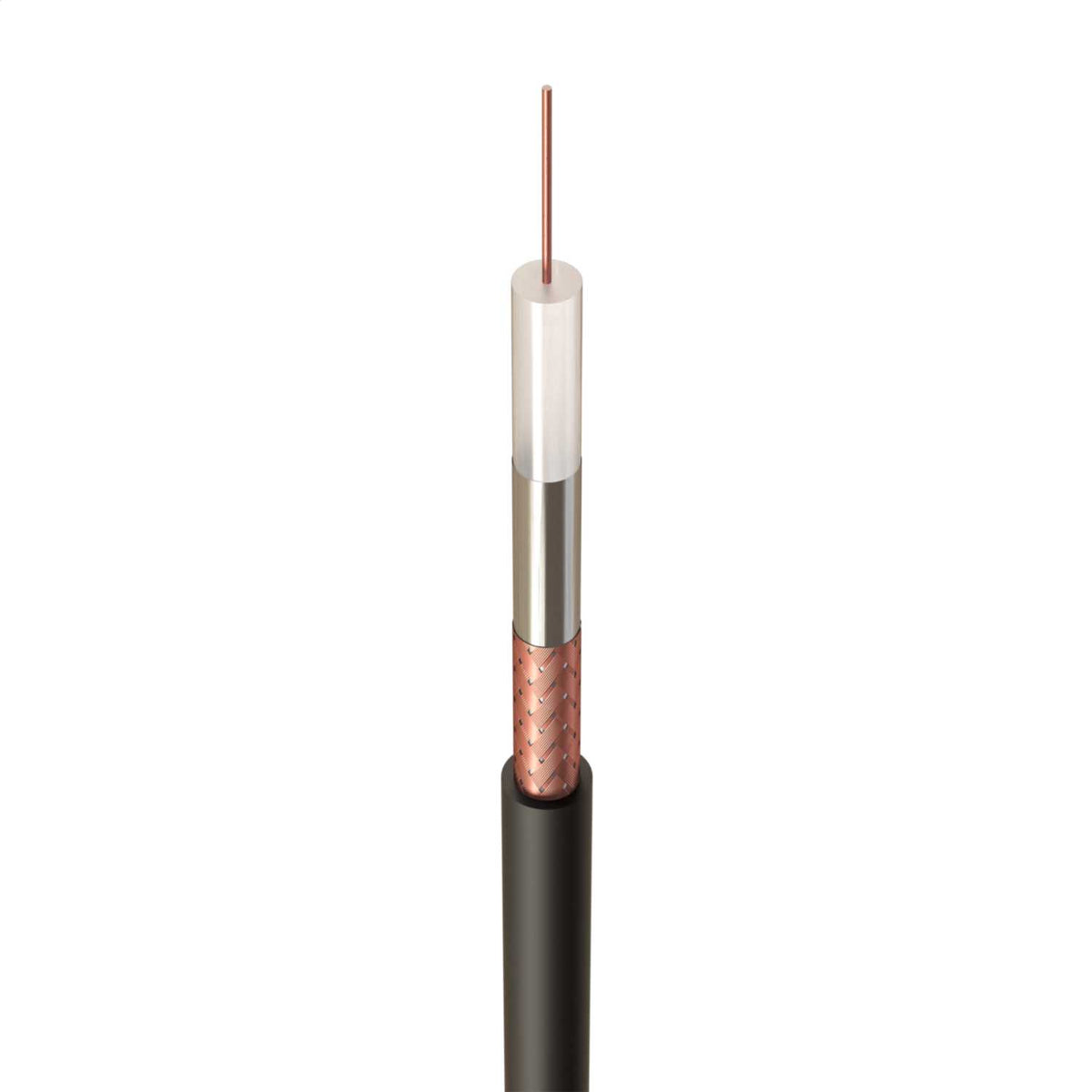 CT100 TV Satellite Relay Cable Black (50m Drum)