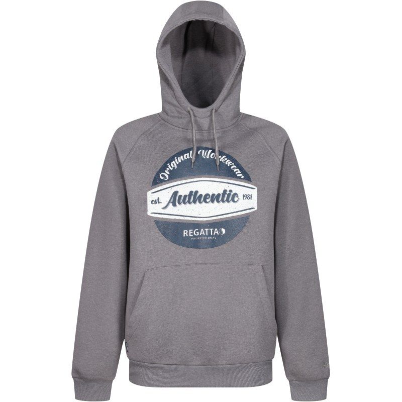REGATTA TRF700 ORIGINAL HOODIE ROCK GREY/MARL LARGE 95J70