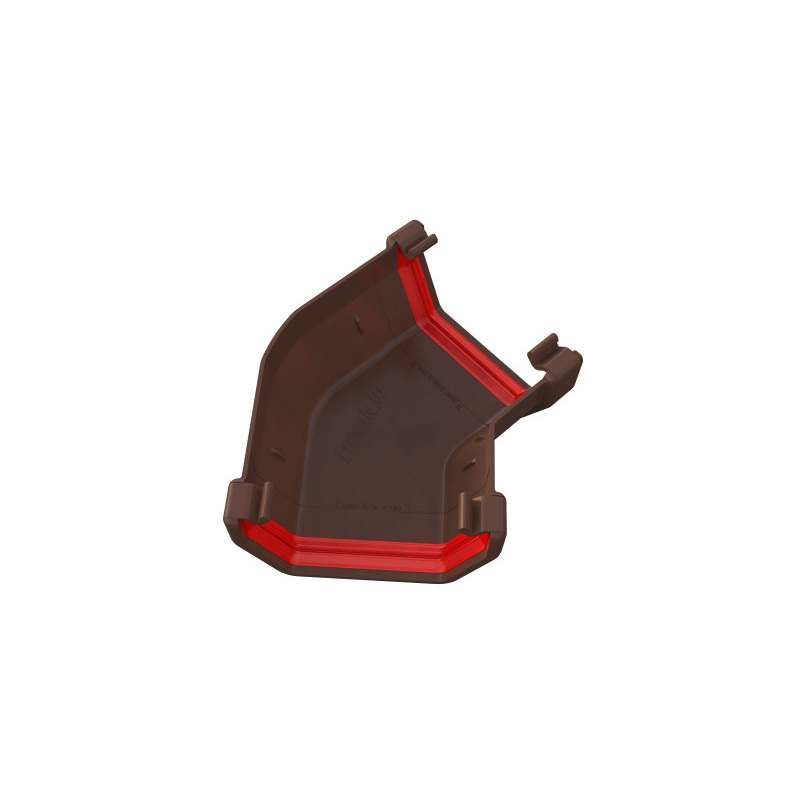 FREEFLOW SQUARE GUTTER ANGLE 135deg LEATHER BROWN FRS604LB