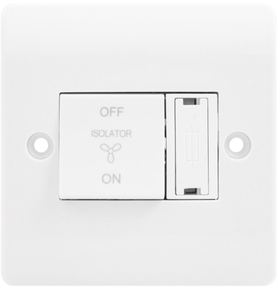 CLICK CMA3020 FAN ISOLATOR SWITCHED WHITE 10a