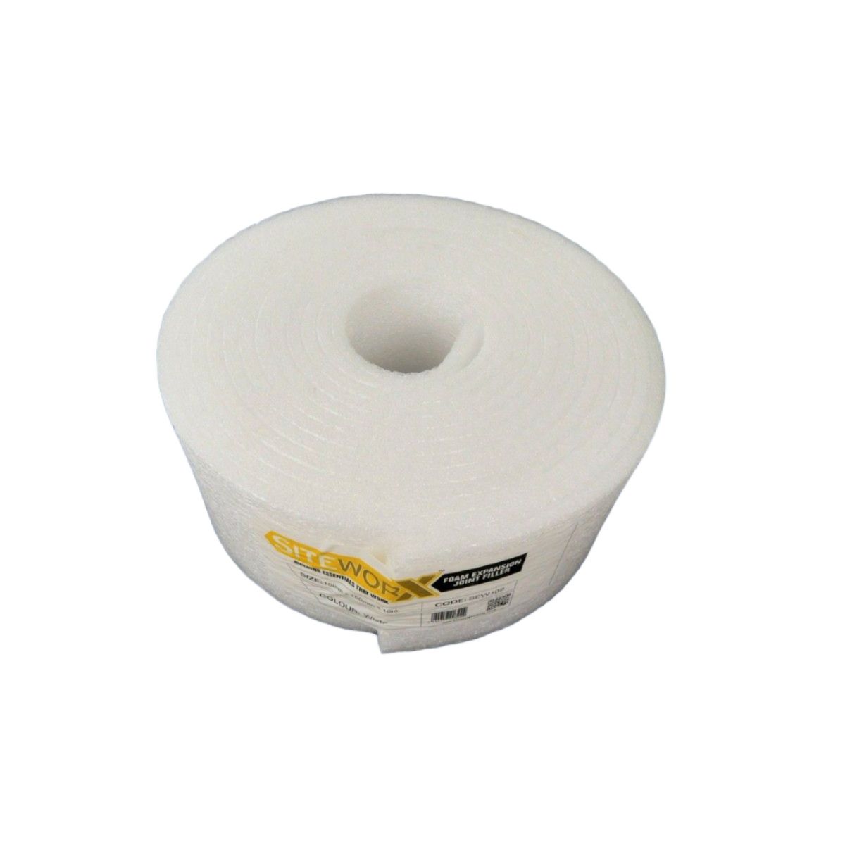 GROWTIVATION SEW102 SITEWORX WHITE FOAM EXPANSION JOINT STRIP 10 x 150mm x 10m