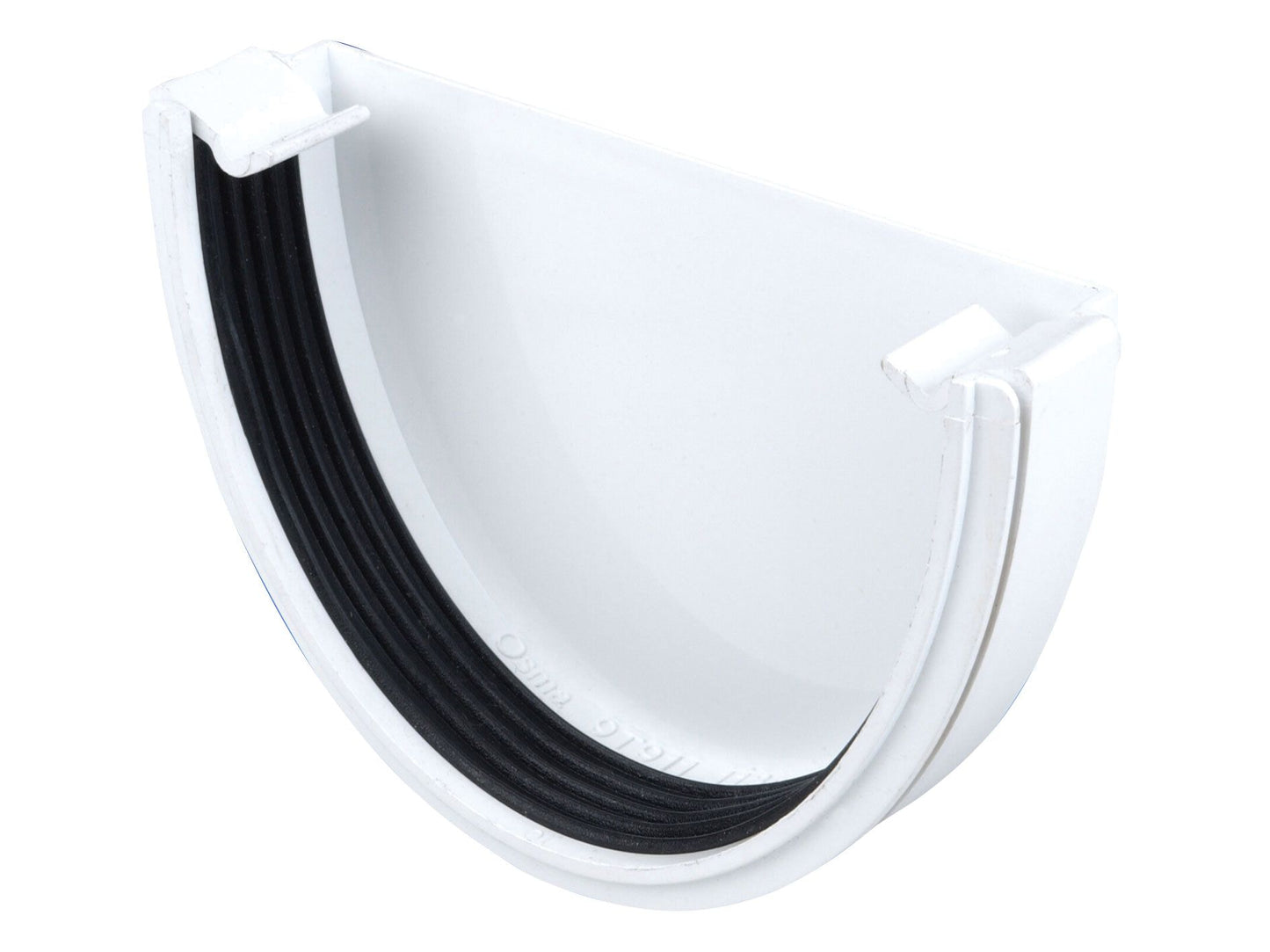 OSMADEEPLINE 9T911 PVCU GUTTER STOPEND EXTERNAL 113mm 9T911W WHITE