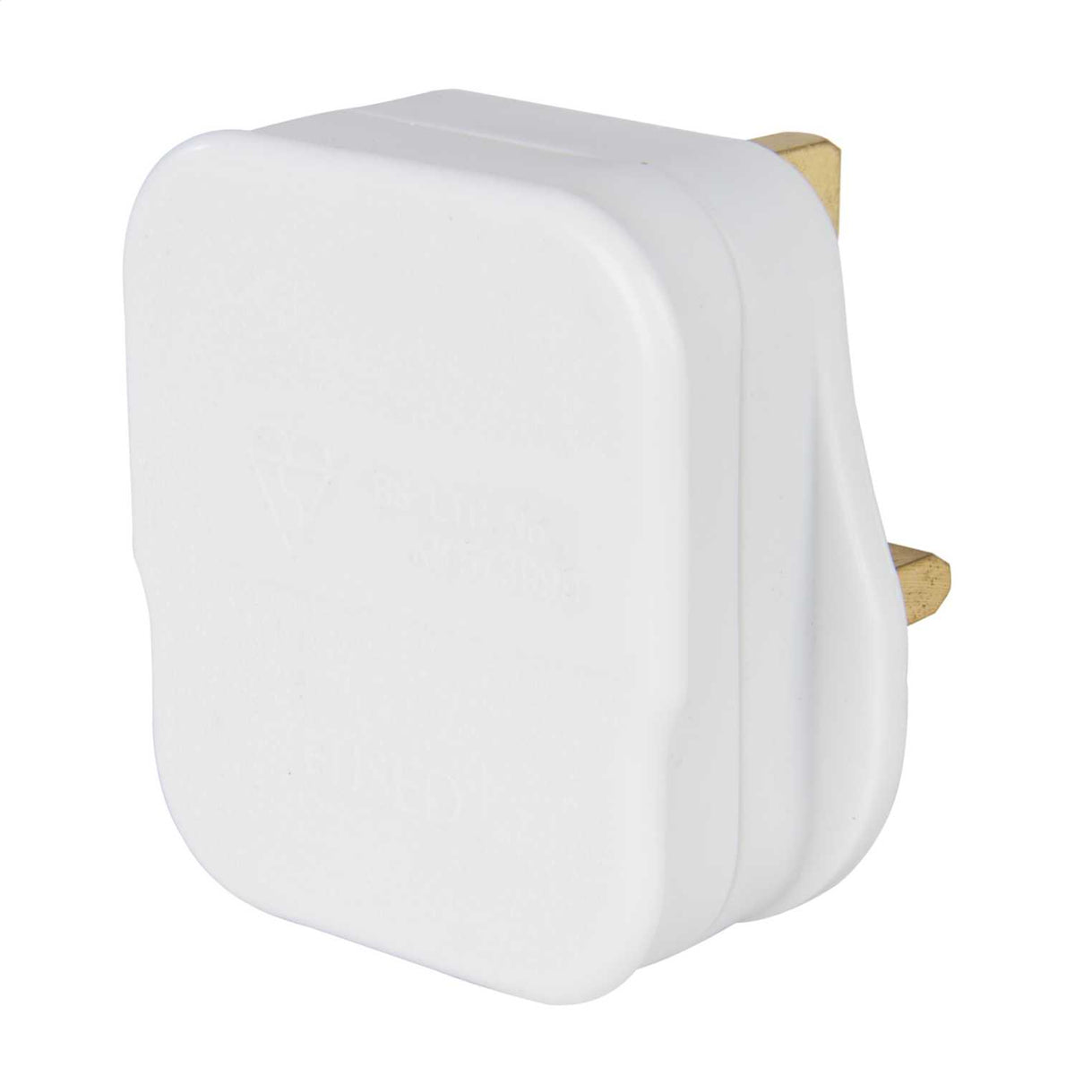 F4P 13 Amp 3 Pin Plug Top White
