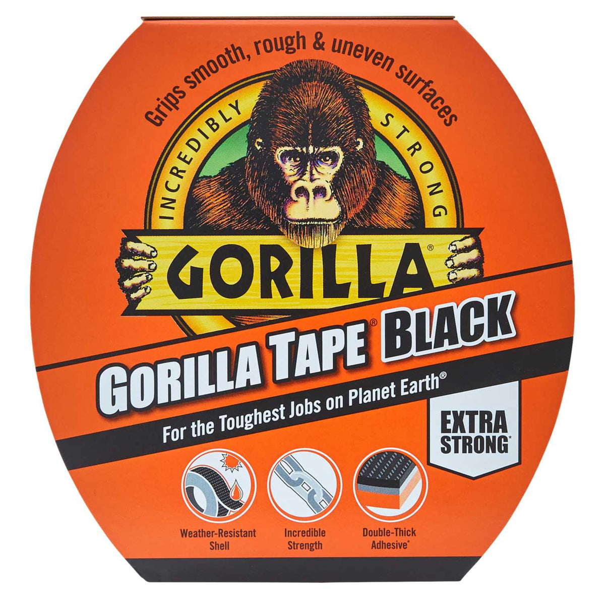 Gorilla Tape Black (11m Roll)