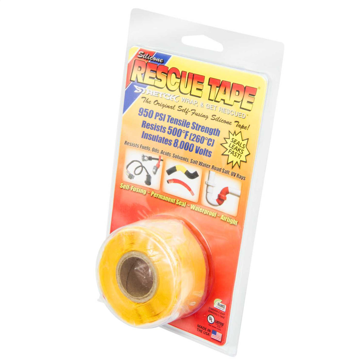 Bond-it 25.4mm x 3.66m Rescue Tape Yellow