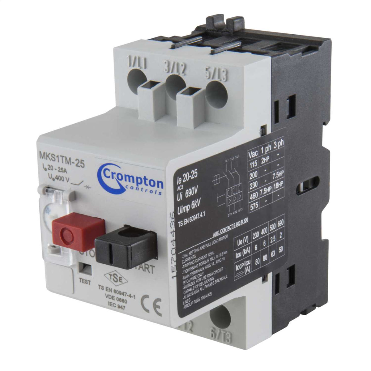 Crompton 20 - 25A Manual Motor Starter