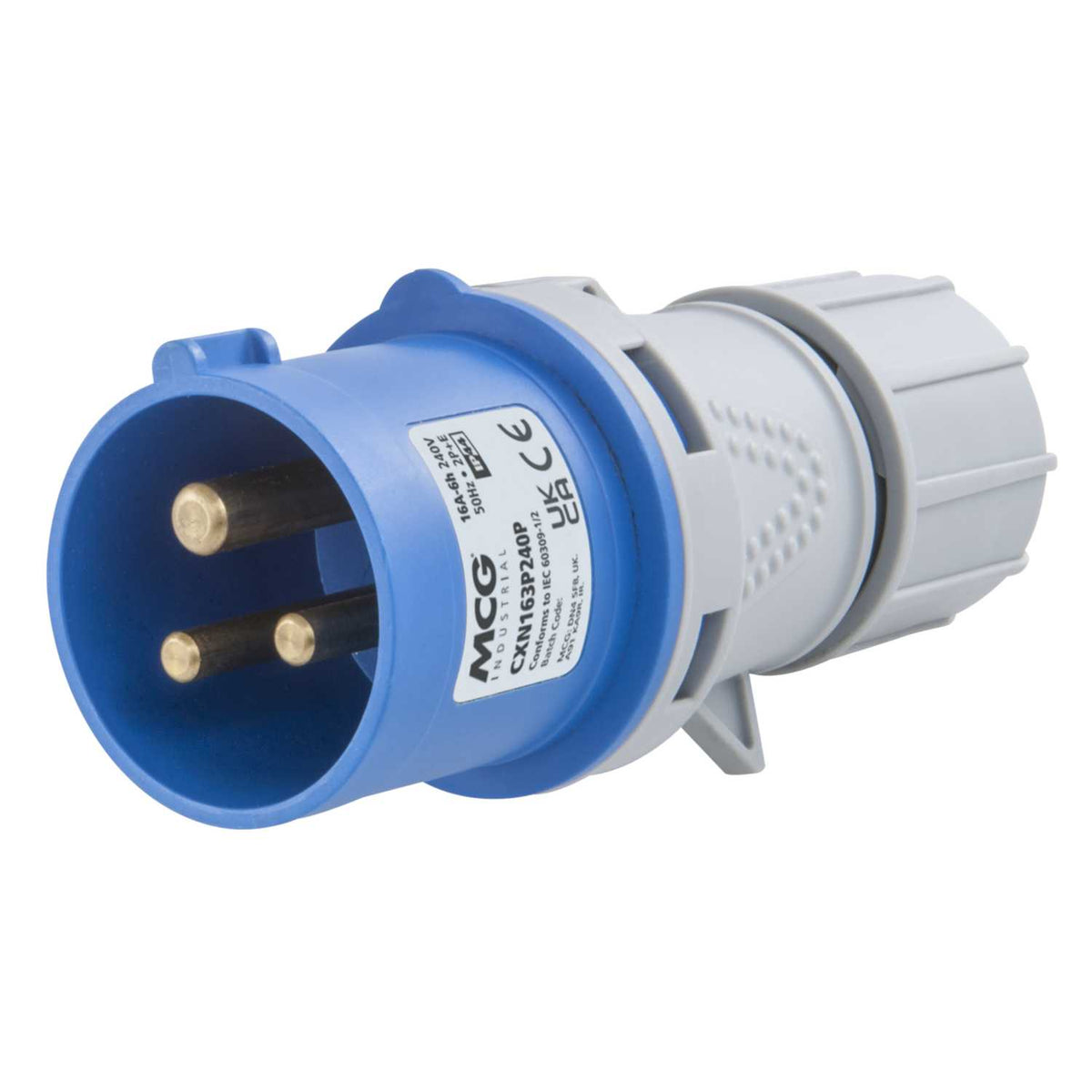 MCG 16A 2P+E 230V Plug IP44