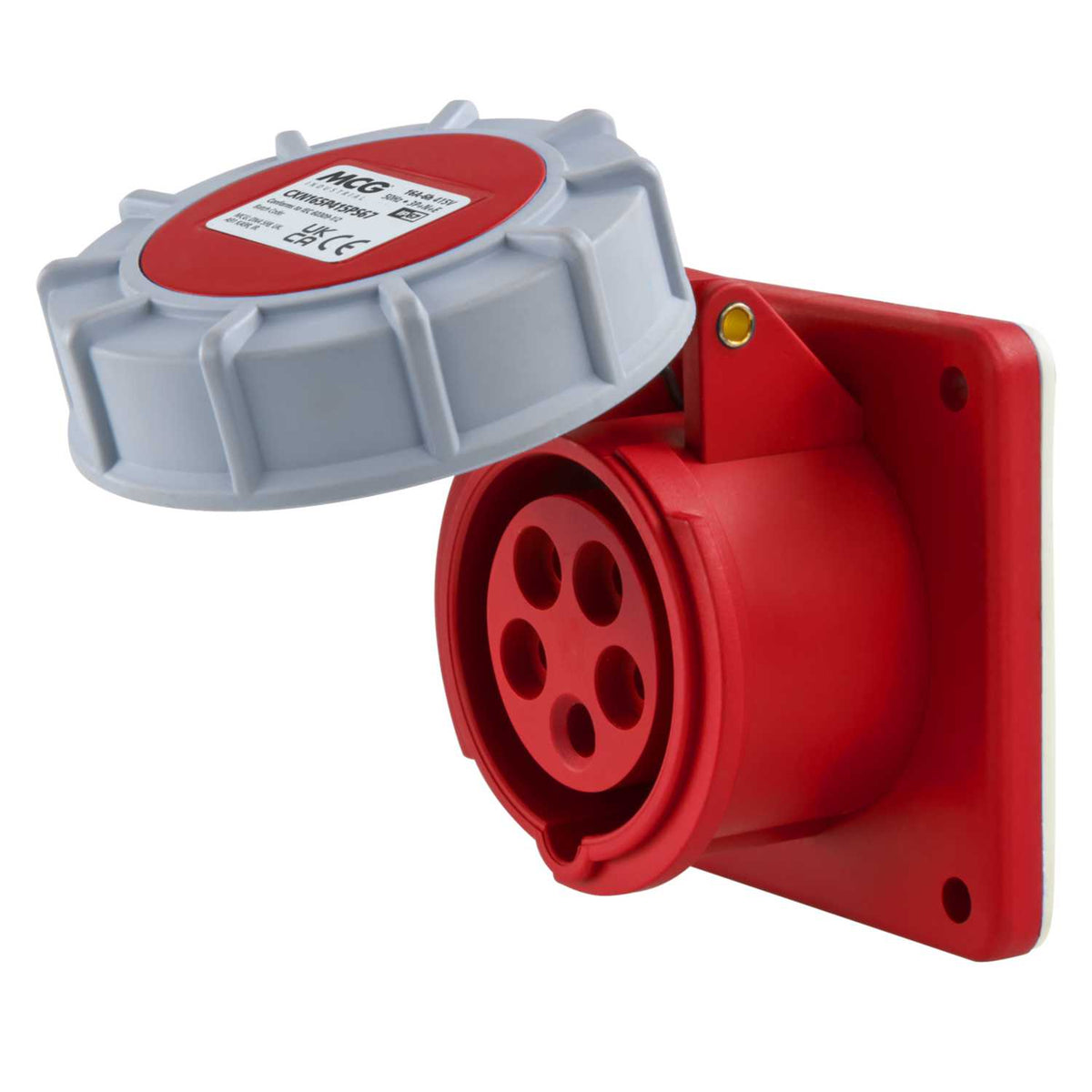 MCG 16A 3P+N+E 415V Panel Mounted Socket IP67