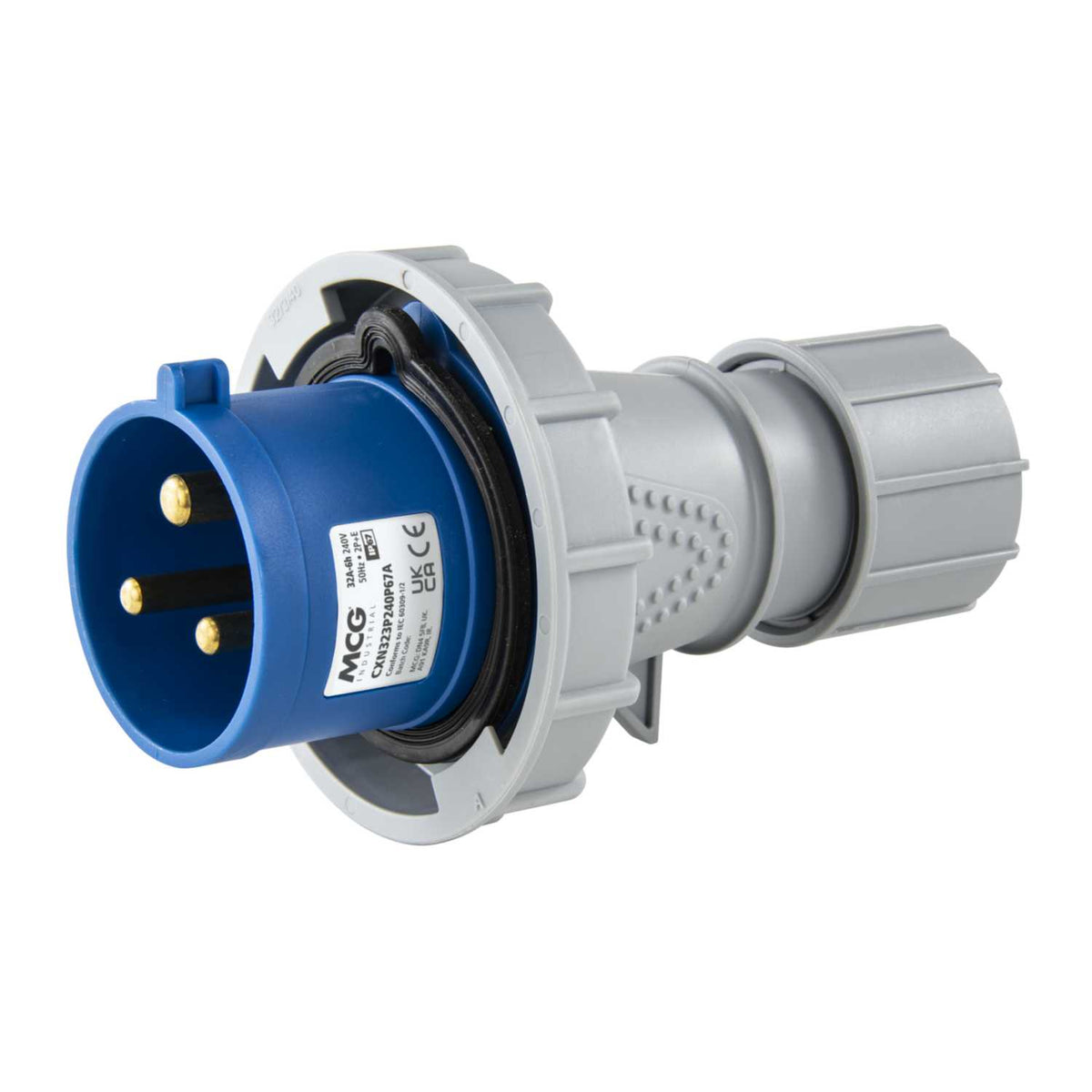 MCG 32A 2P+E 230V Plug IP67