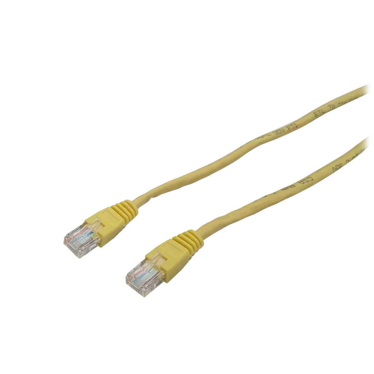 Emitex 1m CAT5e U/UTP Booted Patch Lead Yellow