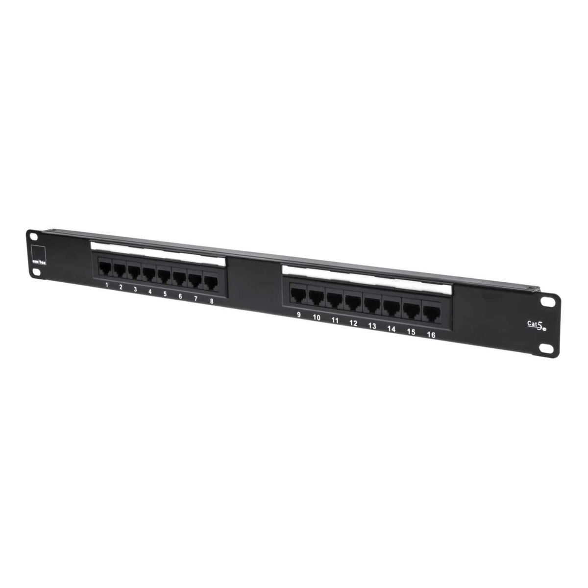 Emitex CAT5e 1U 16 Port Patch Panel