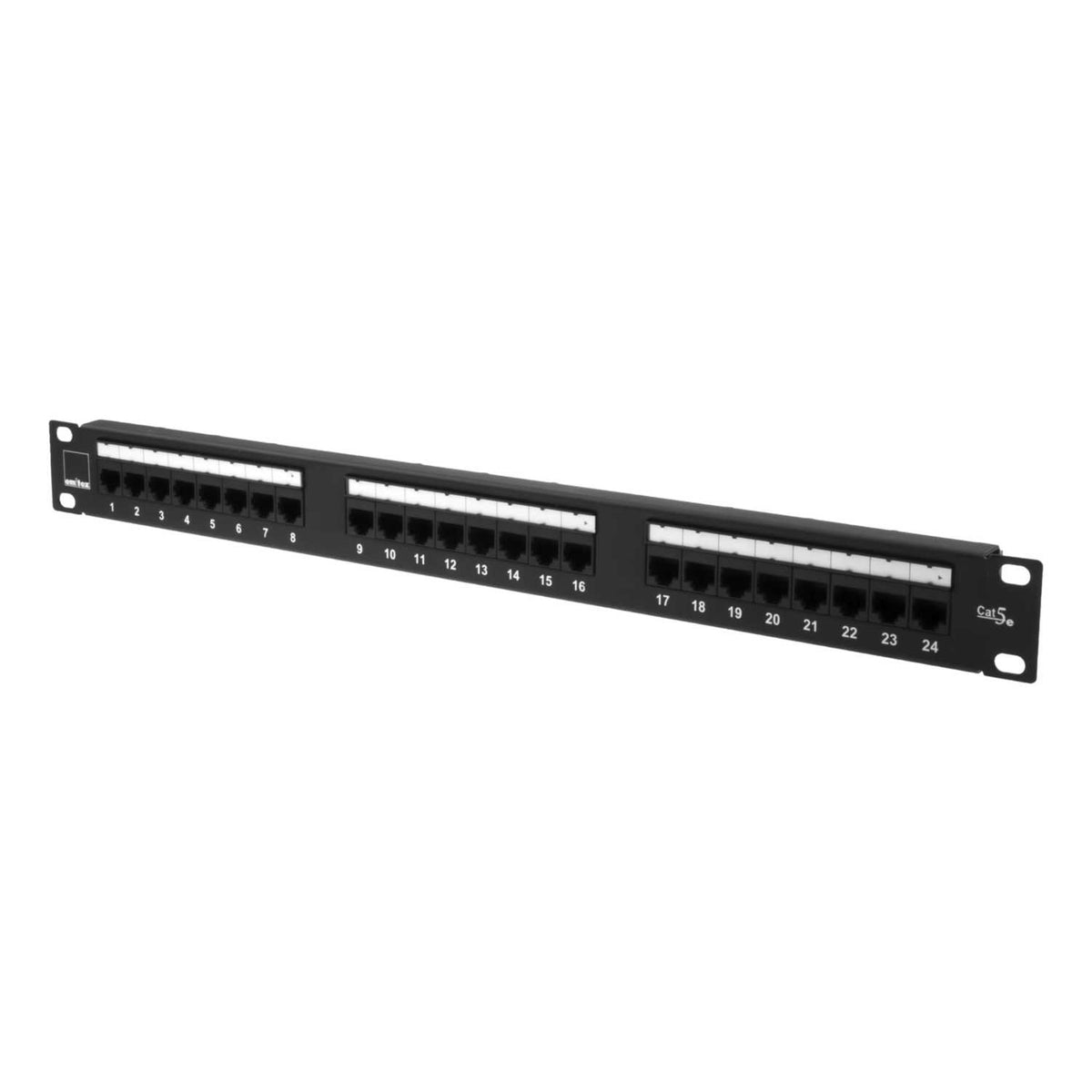 Emitex CAT5e 1U 24 Port Patch Panel