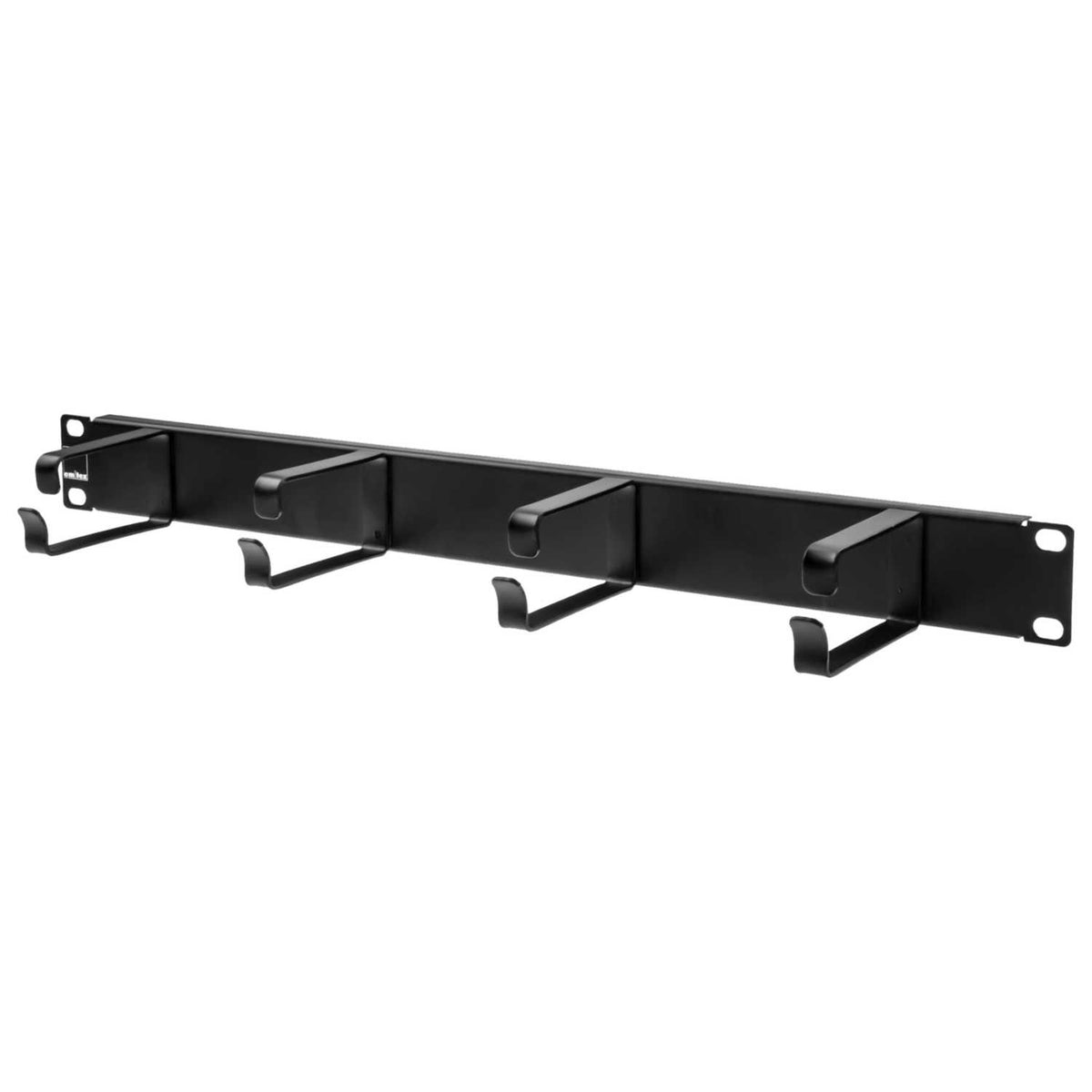 Emitex 1U 4 Ringed Cable Management Bar