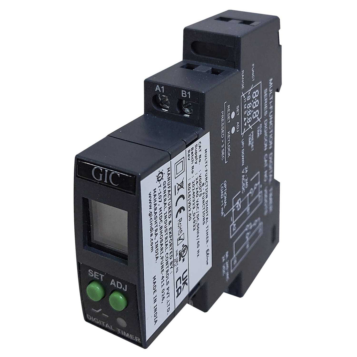 GIC 8A 24-230V AC / DC Multifunction Timer Spco