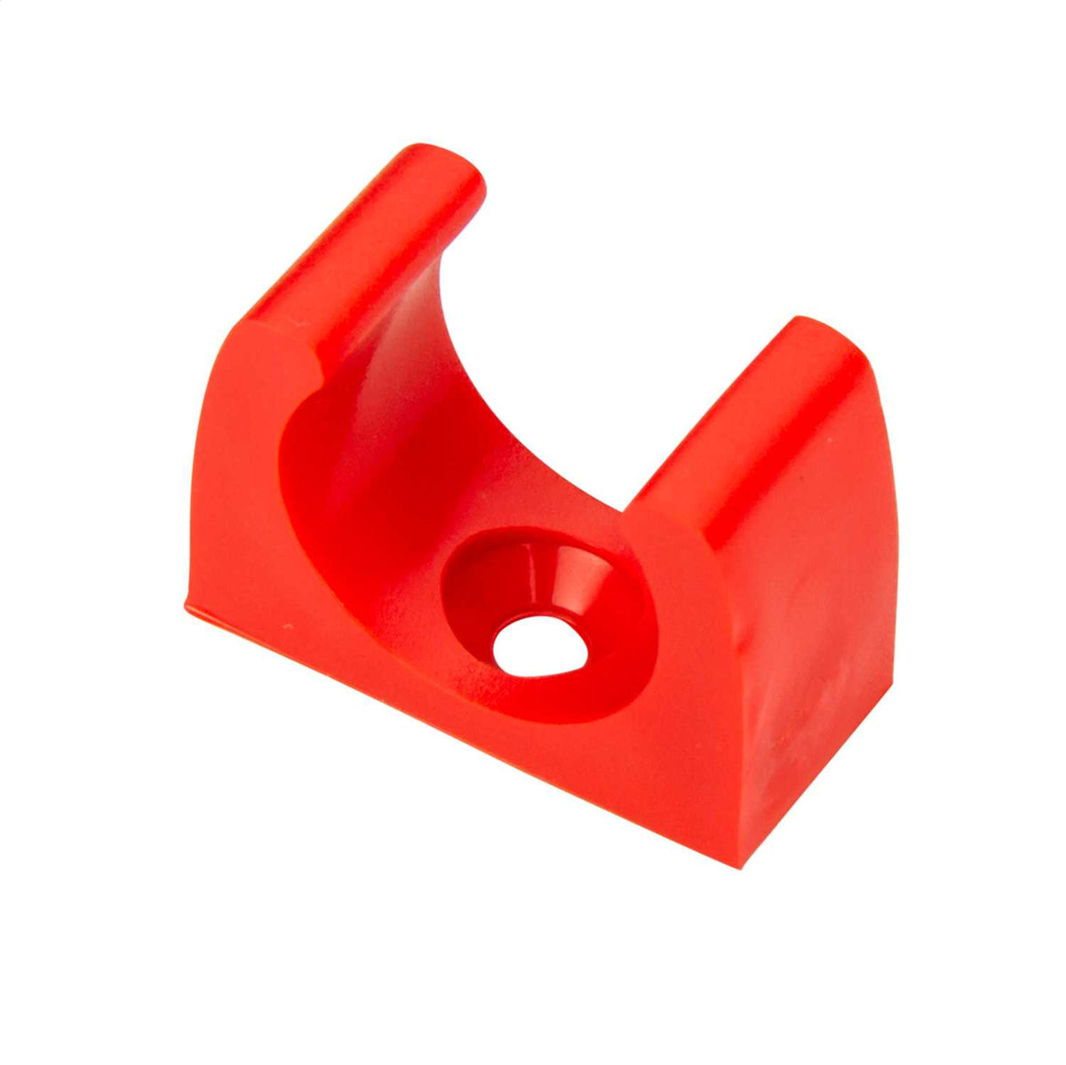 20mm PVC Round Conduit Clip Red (Sold in 1's)