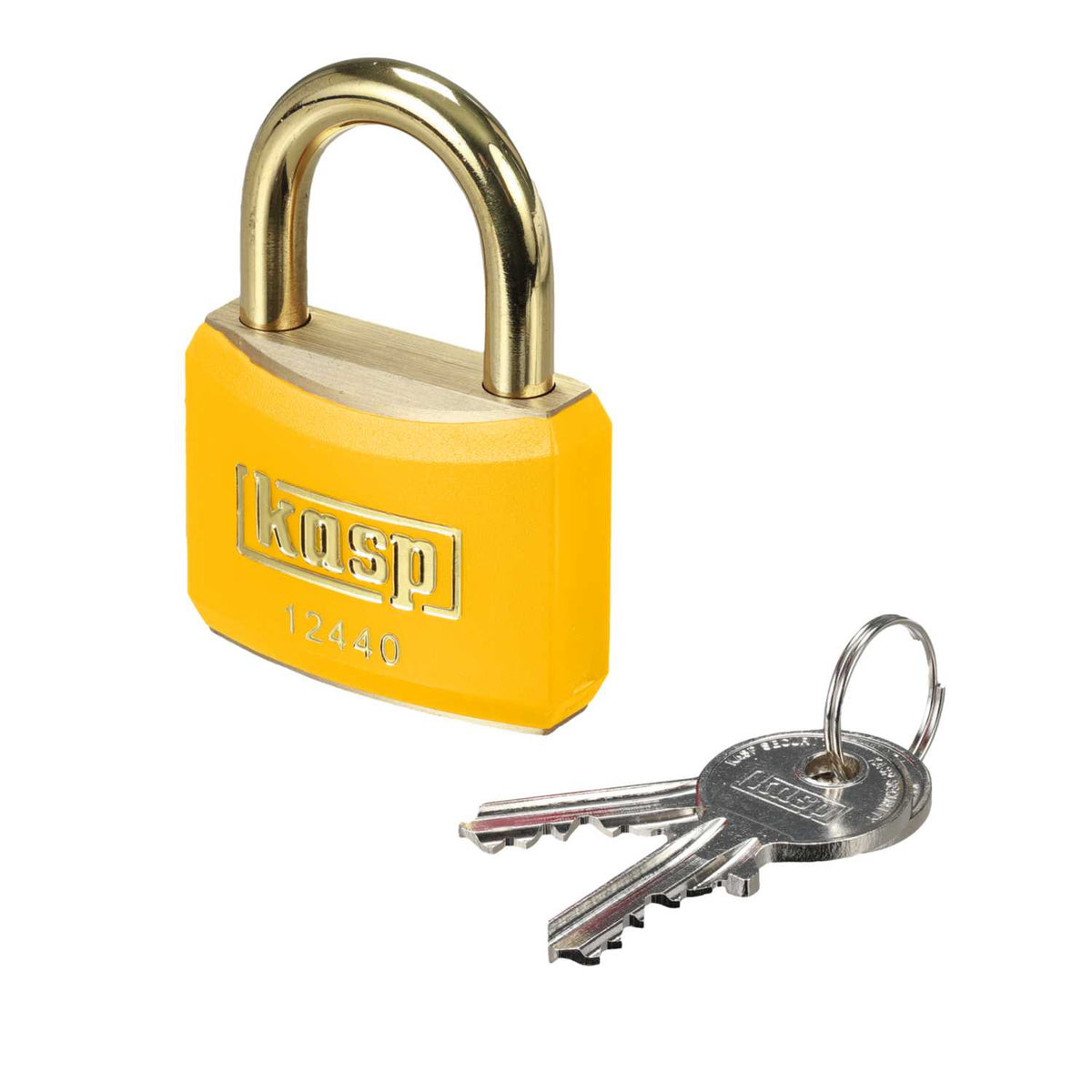 Kasp 40mm Padlock Yellow Brass
