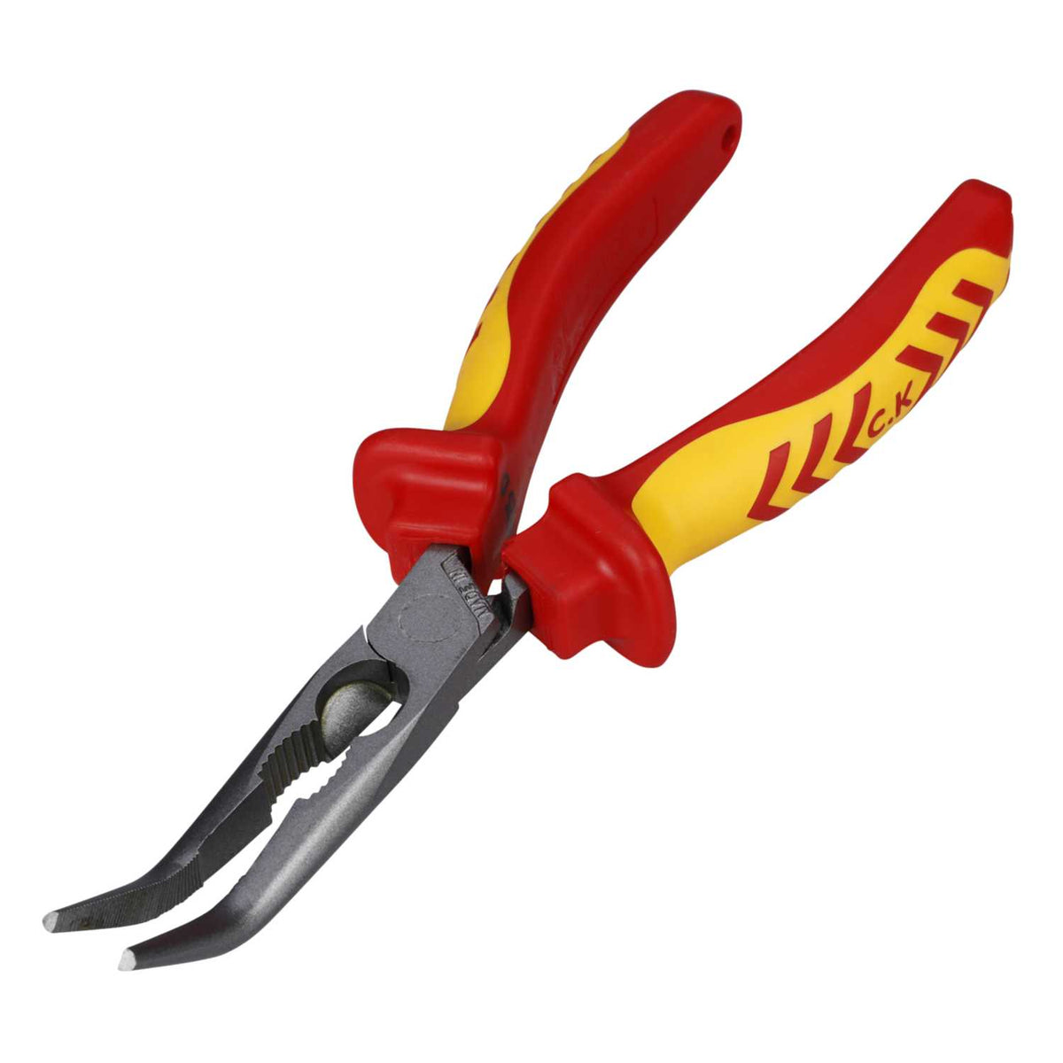 CK 200mm RedLine VDE Bent Snipe Nose Plier