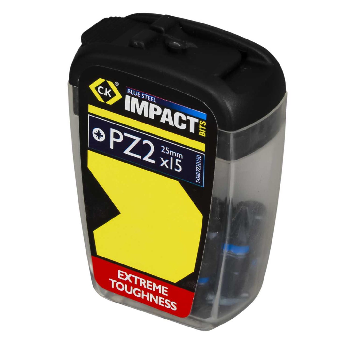 CK 25mm PZ Blue Steel Impact Screwdriver Bits (Box of 15)