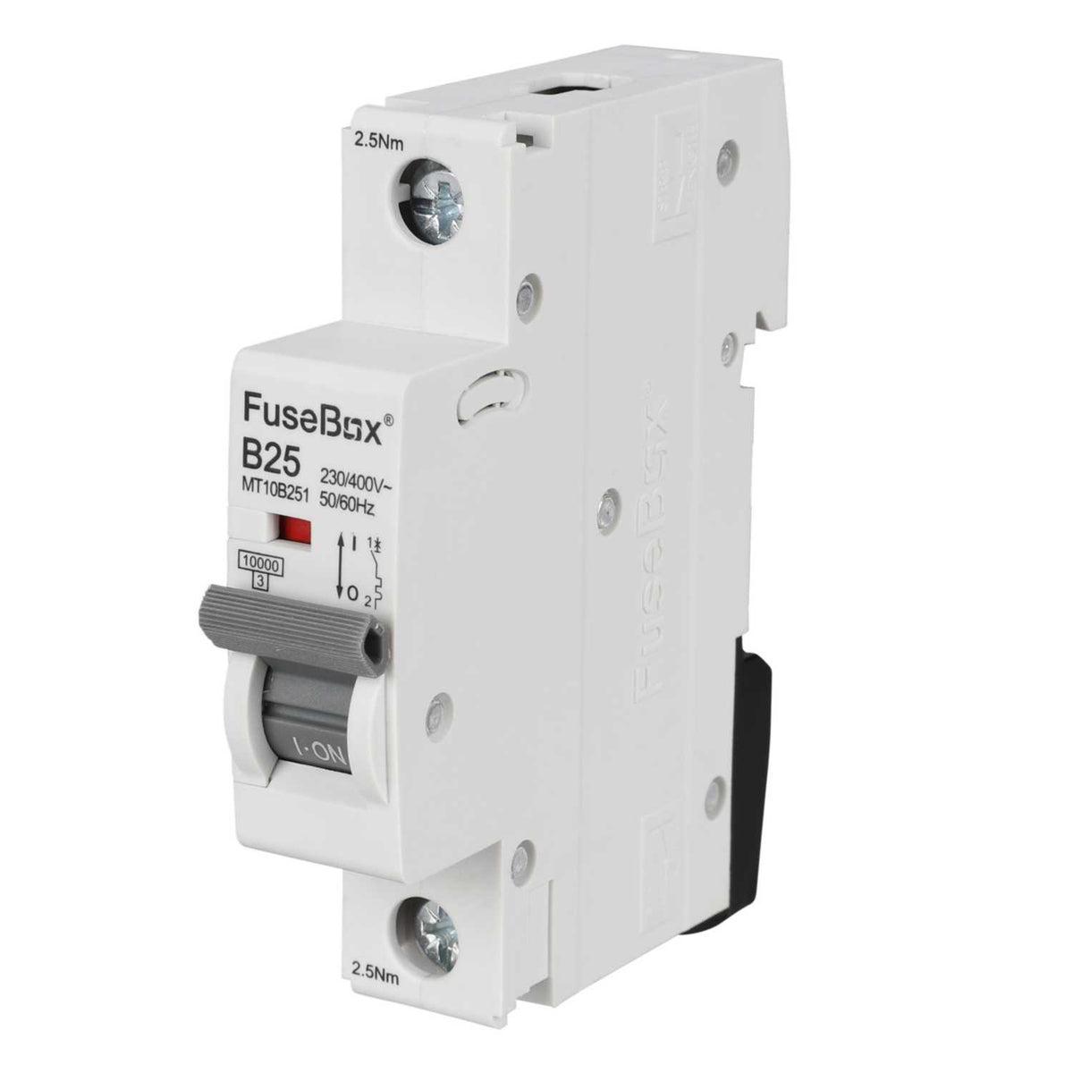 Fusebox 25A Single Pole 10kA B Curve MCB